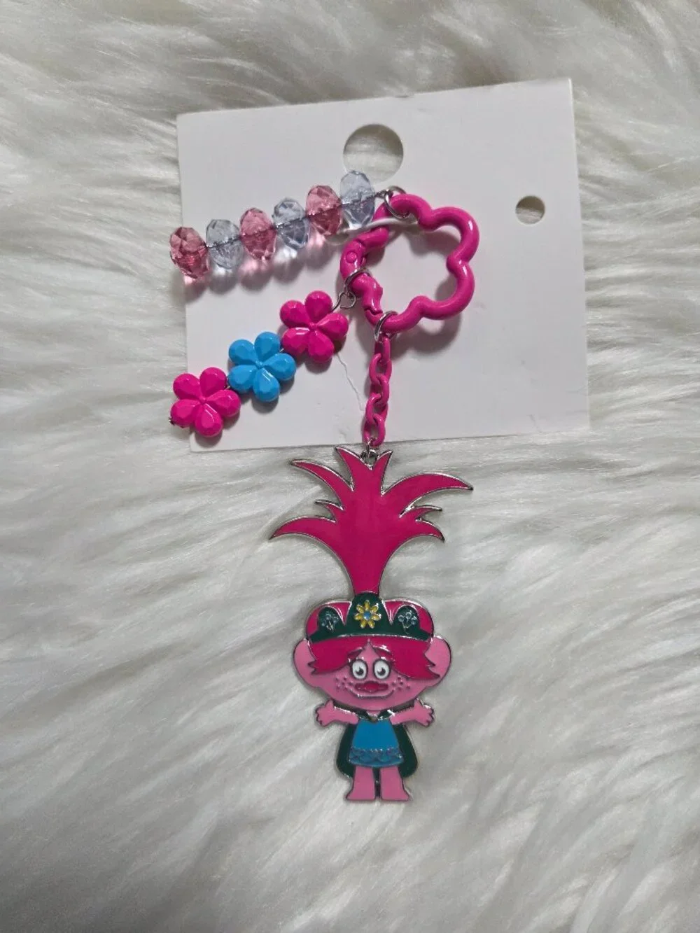 Poppy Trolls Movie Keychain